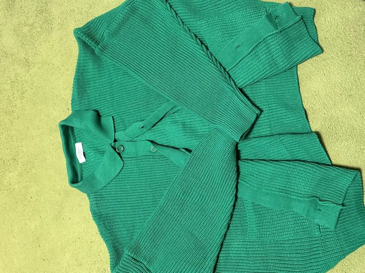 New) Green Overfit Cardigan