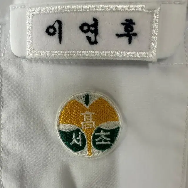 스마트 서초 고등학교 여성용 교복 블라우스 하복 상의 (L)