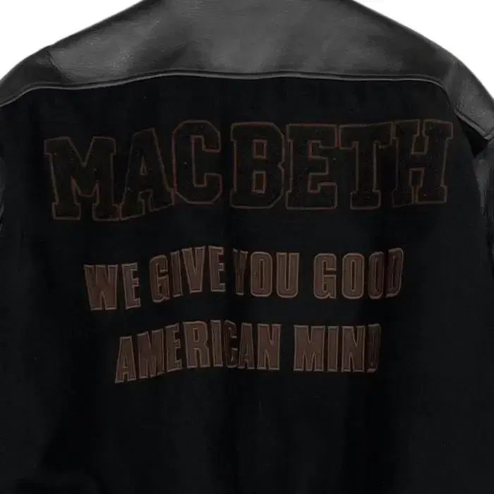 MACBETH 바시티 가죽 자켓