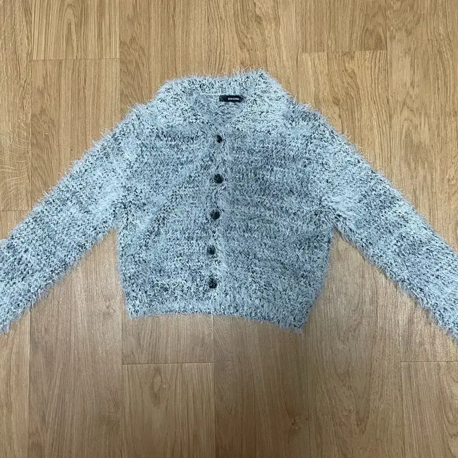 diagnal FUZZY MIXED KNIT CARDIGAN 다이애그널