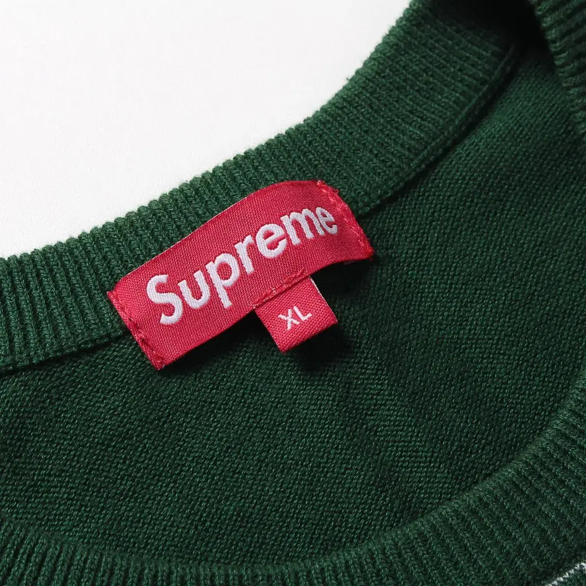 Supreme 슈프림 13ss 체커보드 그린 니트