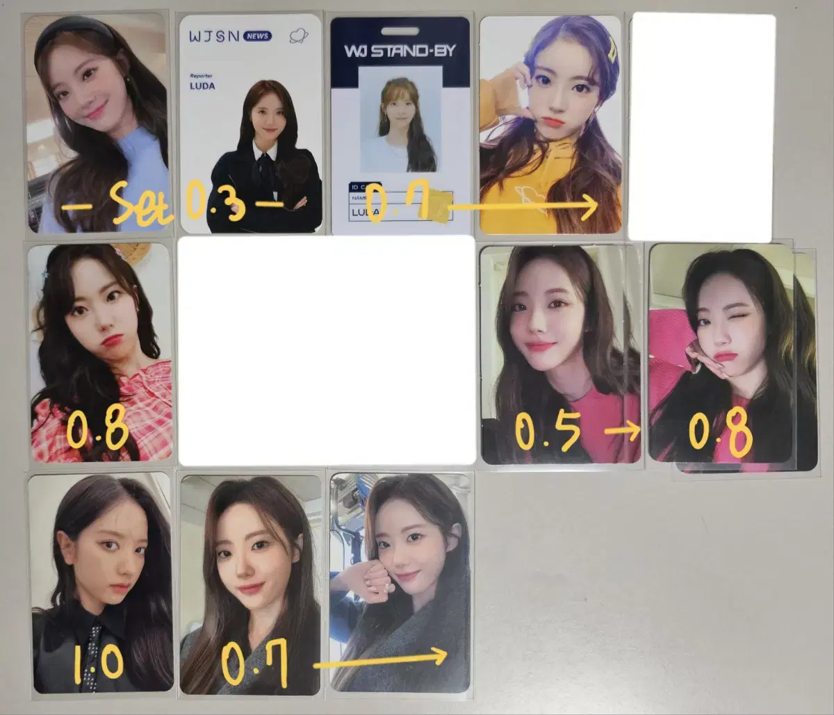 WJSN bona luda photocard pre-order benefit broadcast sell WTS