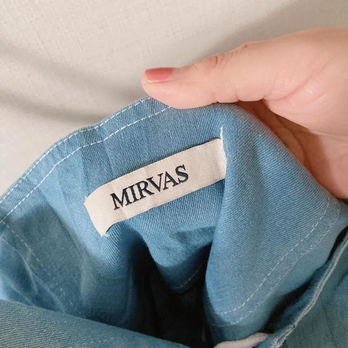 MIRVAS 연청 데님원피스