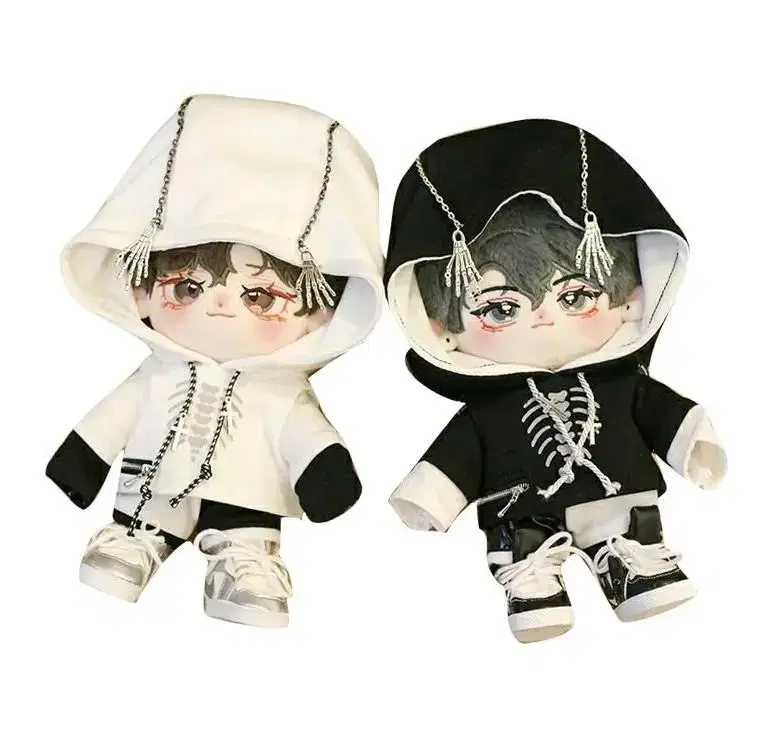 20cm Plush Doll Clothes Skeleton Set Costume Skeleton Clothes Skeleton Outfit