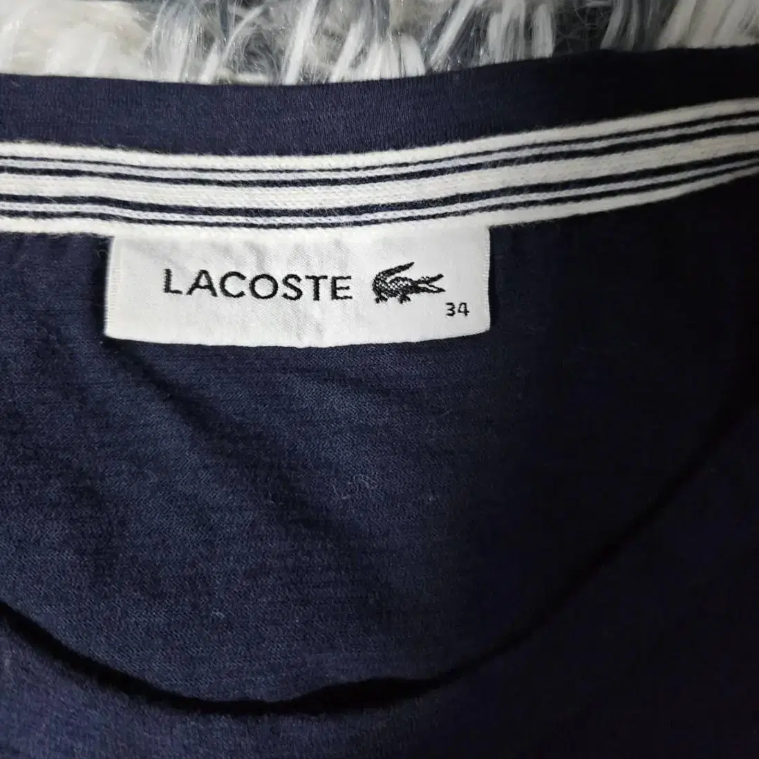 라코스테 lacoste 반팔티 라운드티셔츠 S  34