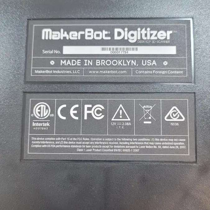 메이커봇 디지타이저 makerbot digitizer 거의 새제품