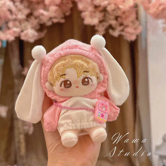 10cm / 15cm / 20cm 솜인형 곰돌이젤리 후드티 솜깅 옷 세트