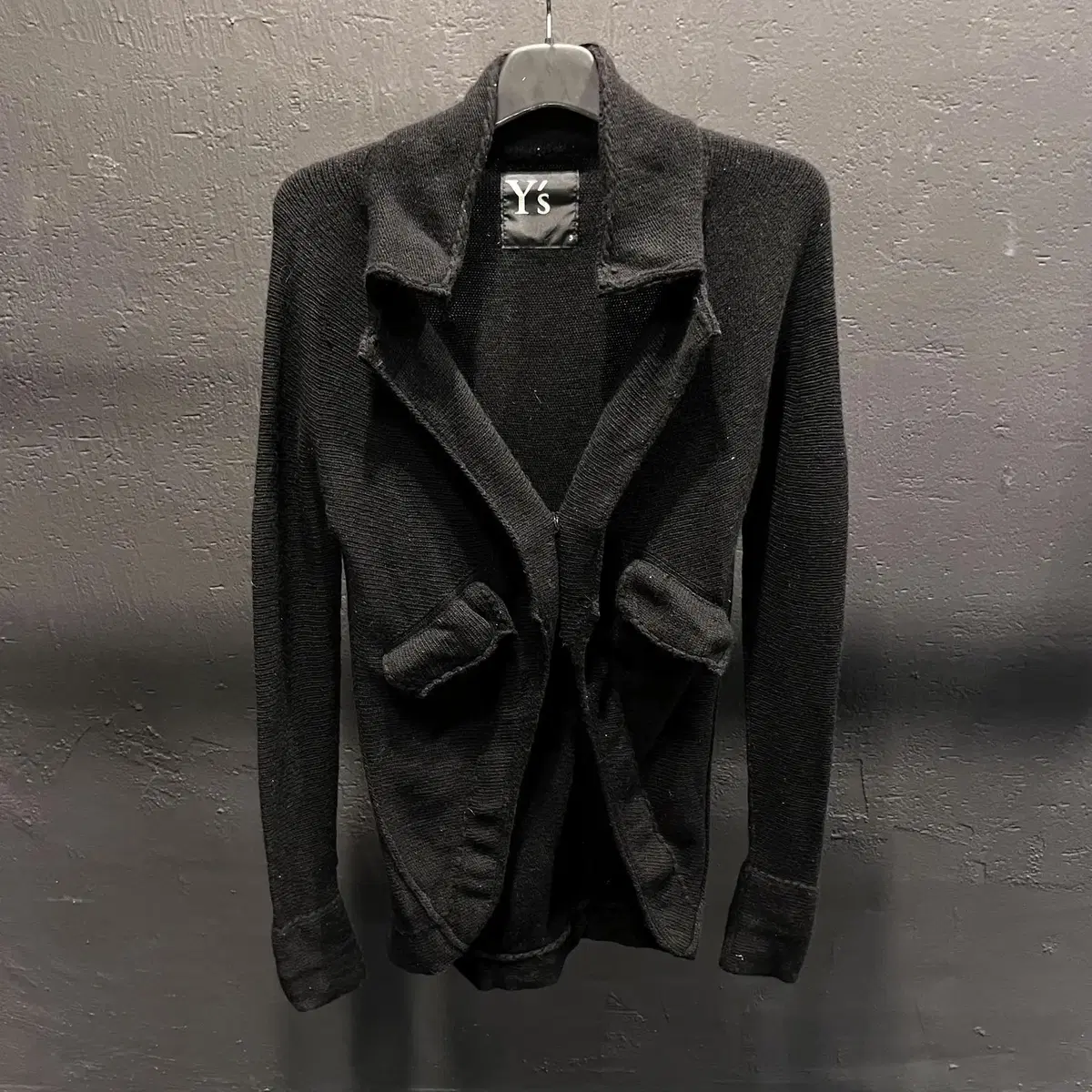 Yohji Yamamoto Black Open Kara Slim Fit Cardigan