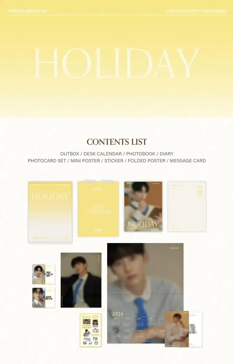 This month only) sealed hwang minhyun 2024 season's greetings seasons greetings HOLIDAY