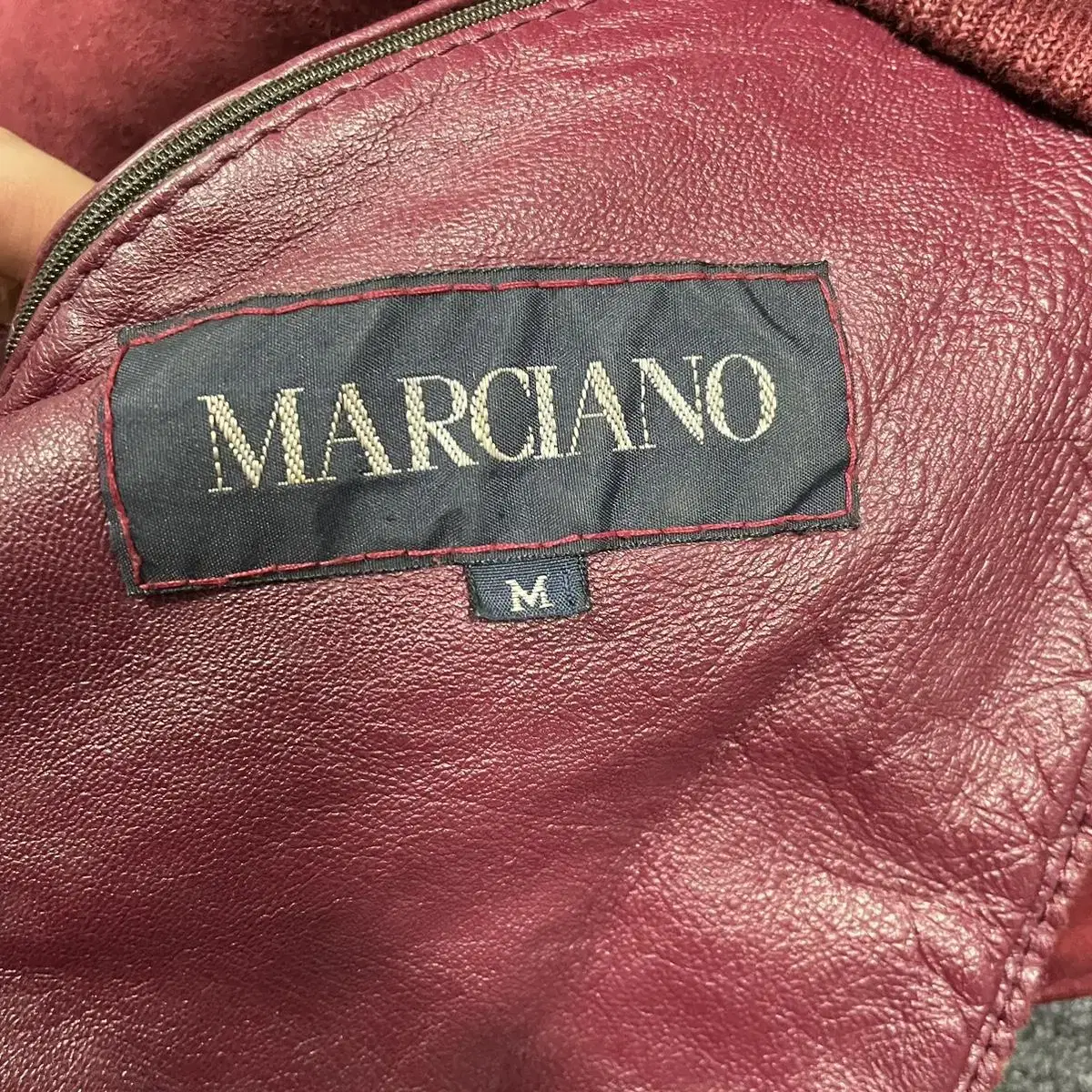 Marciano 버건디 자켓 M