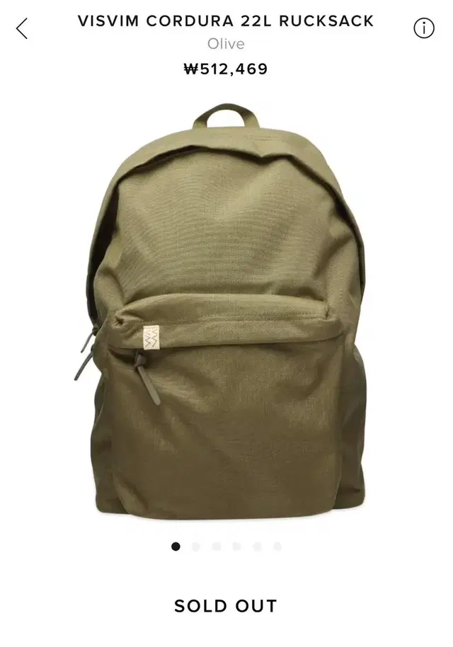 Visvim cordura 22l rucksack