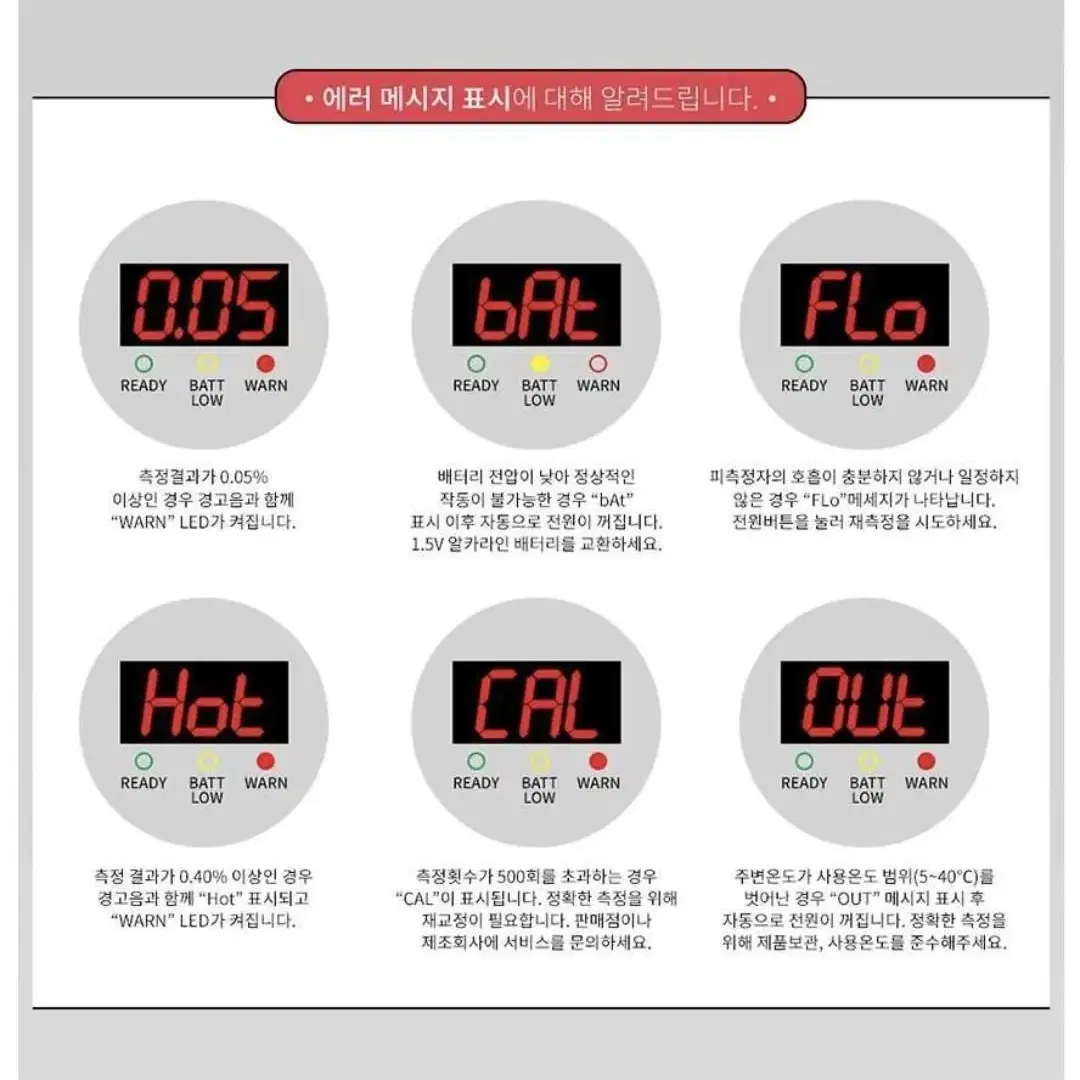 음주 알콜 측정기