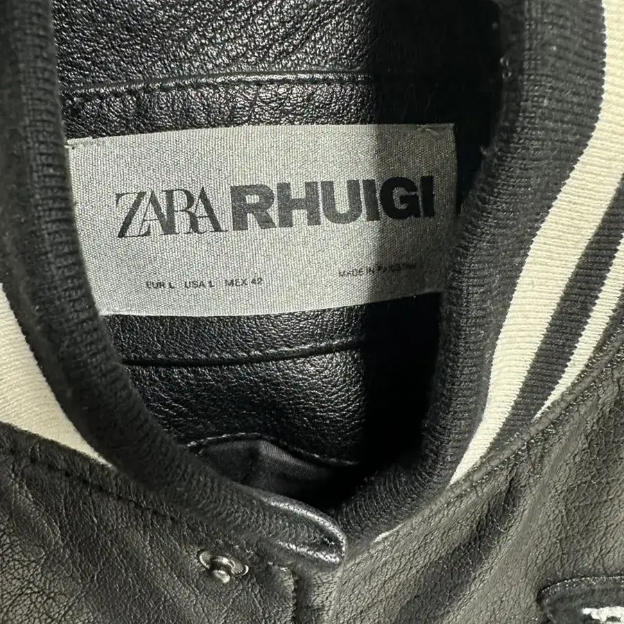 ZARA X RHUIGI 자라 루이지 레더 봄버 재킷