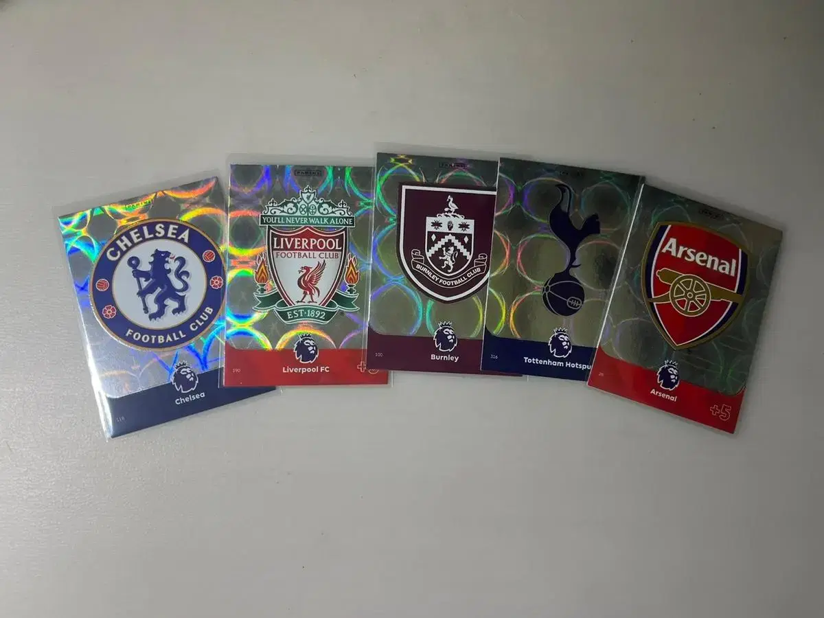 Panini Soccer Cards Tottenham Liverpool Arsenal Chelsea Logos in Bulk