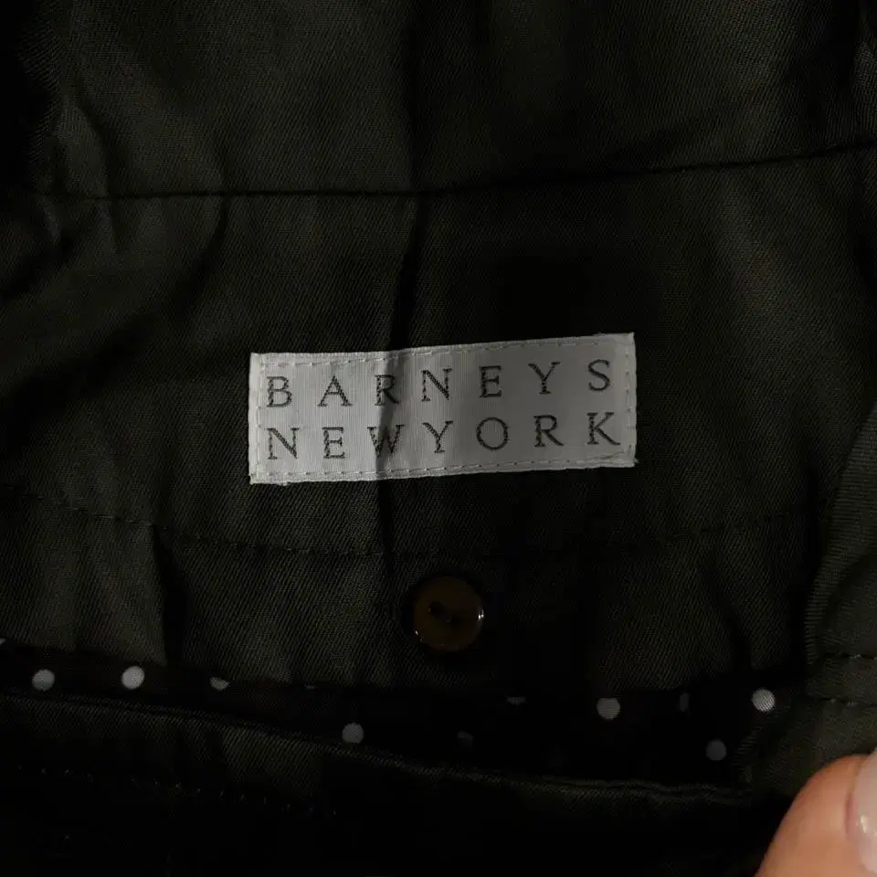 BARNEYS NEWYORK 바니스 뉴욕 피그먼트 카키 벨티드 코튼100