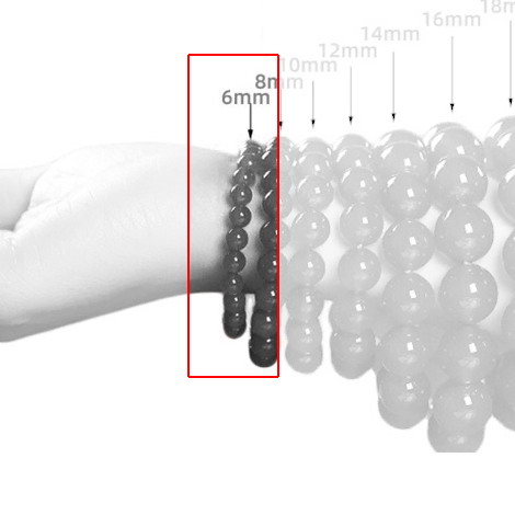 6mm 백수정 화이트 크리스탈 원석 자연 원석 팔찌 증명서