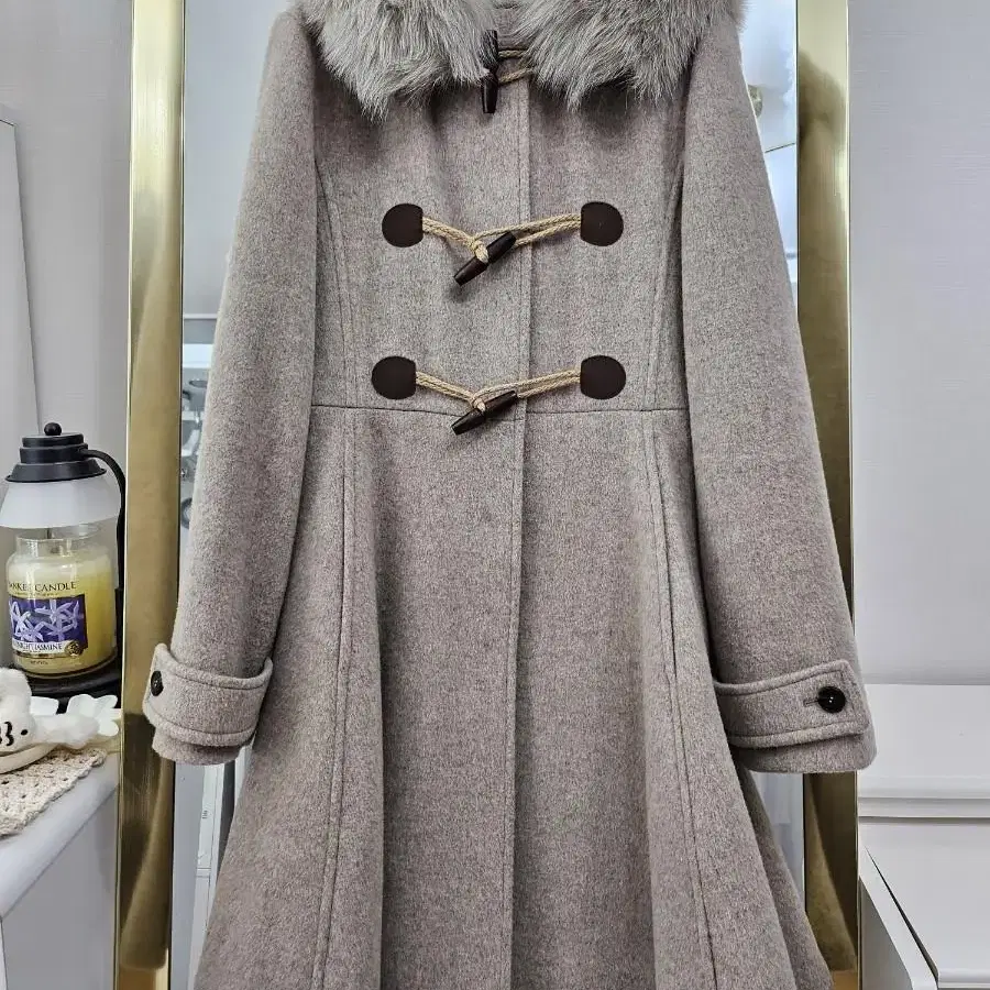 밀크코코아 코트 only.1449-romatic duffle coat