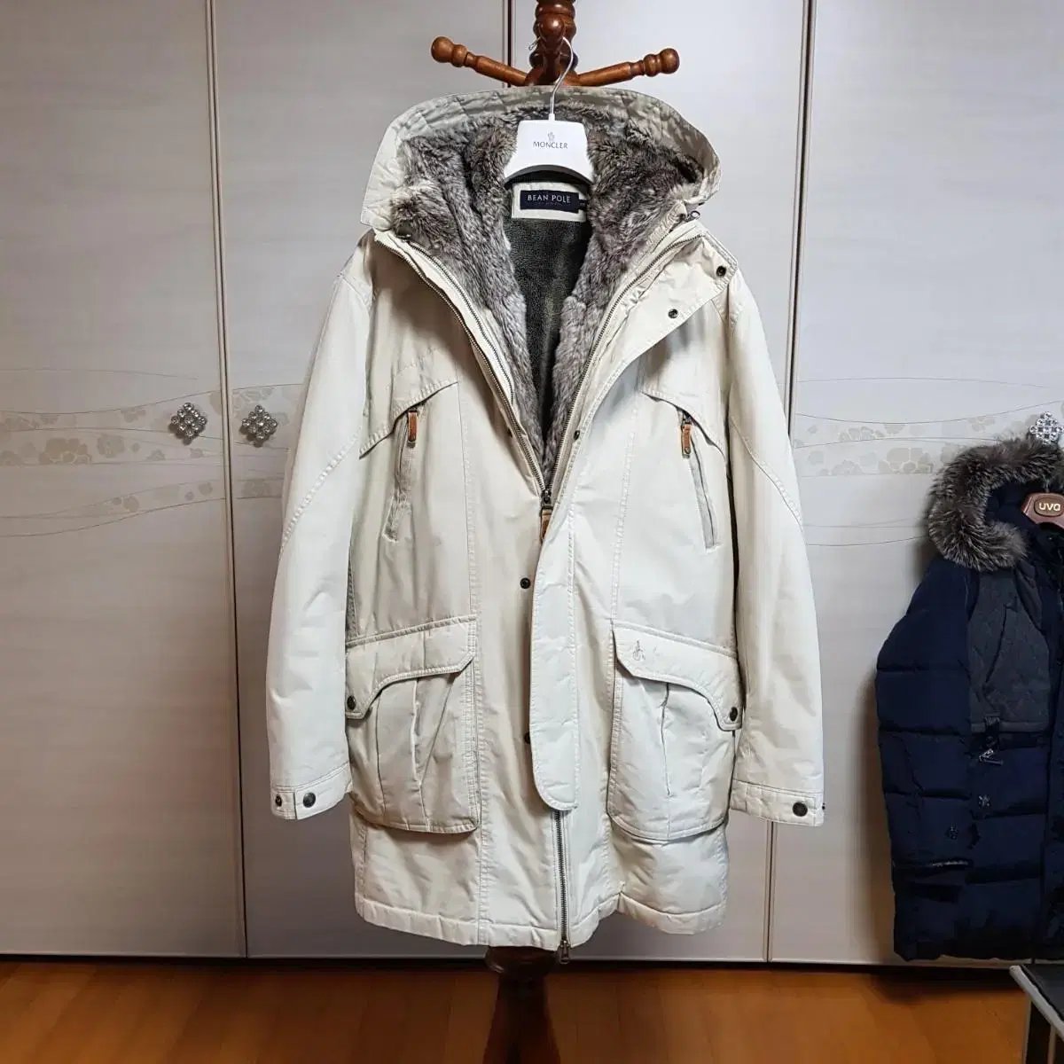 Beanpole Rabbit Fleece Winter Winter Coat Outerwear Goose Down Padding 105 XL