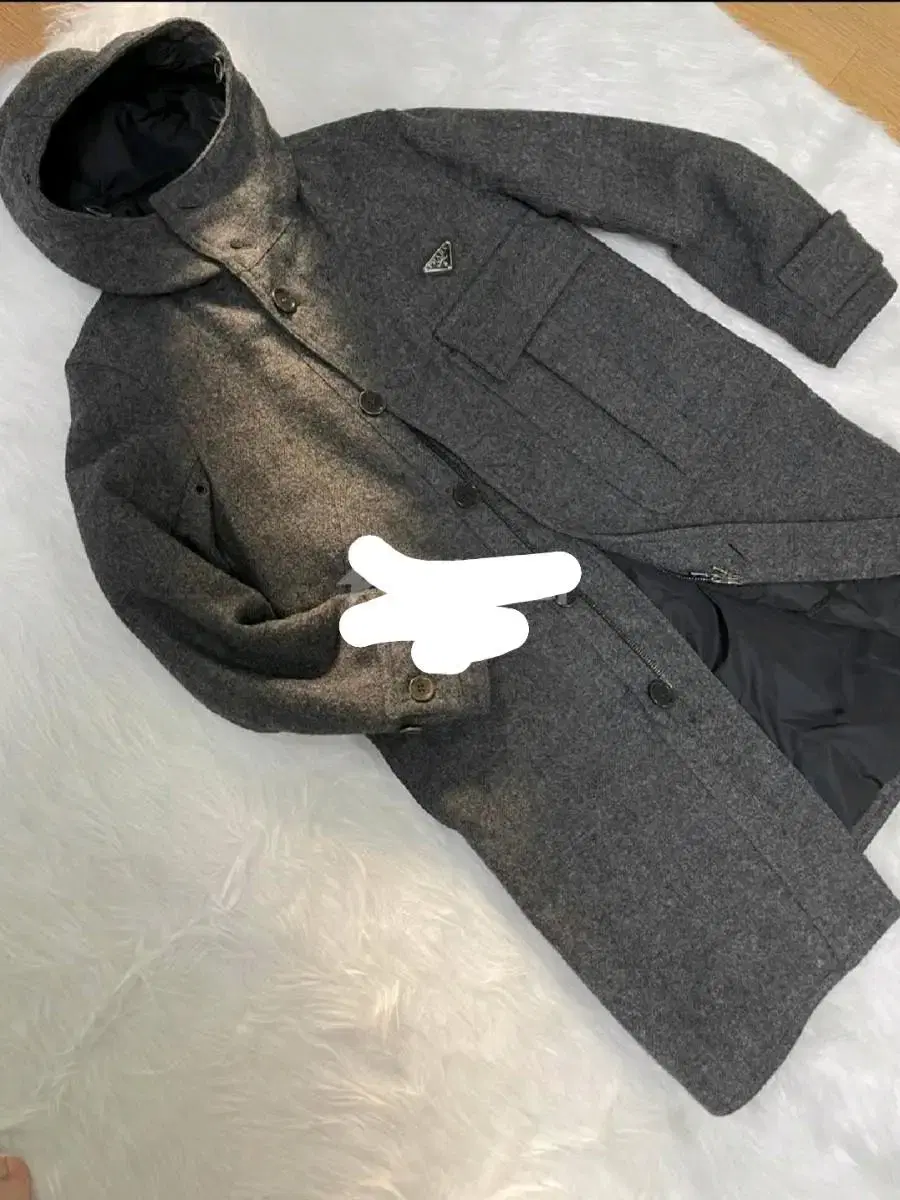 Genuine Prada Triangle Logo Coat