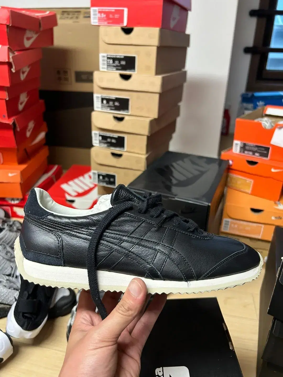 Onitsuka Tiger Kelly California 78 Black Leather Size 250