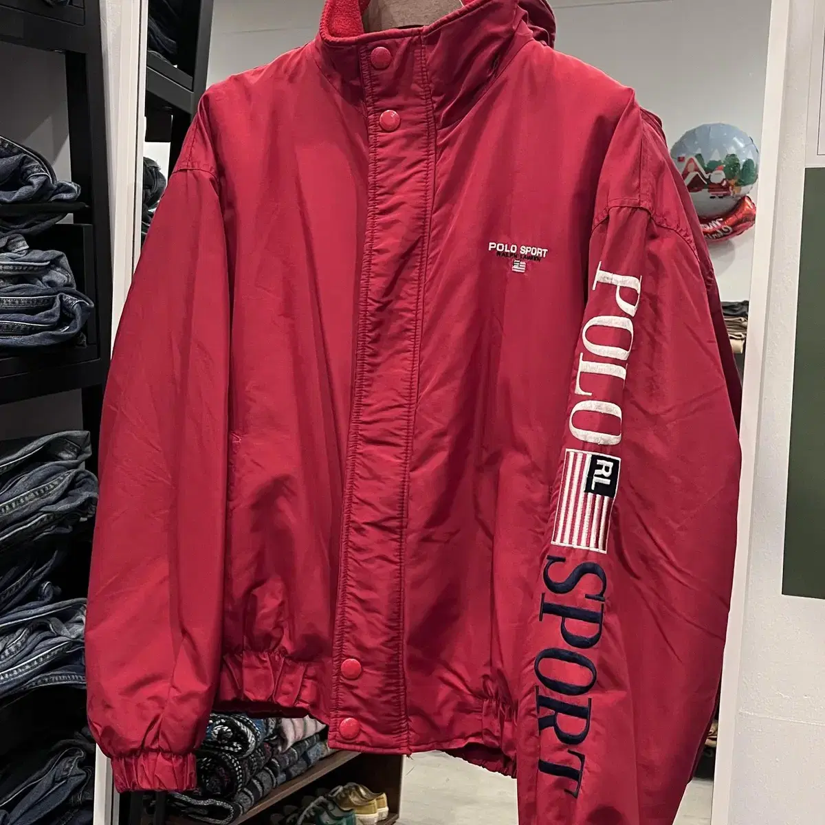 90s Polo ralph lauren 폴로 랄프로렌 스포츠 후리스 자켓