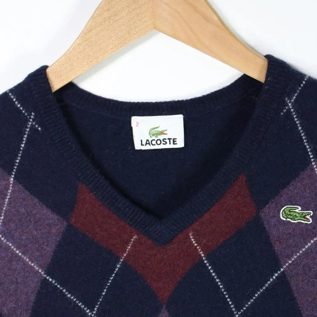 LACOSTE 아가일 스웨터 [23120113]