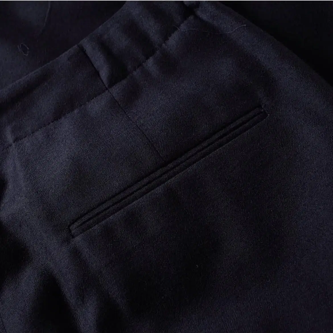 acne studios wool pace trouser dark navy