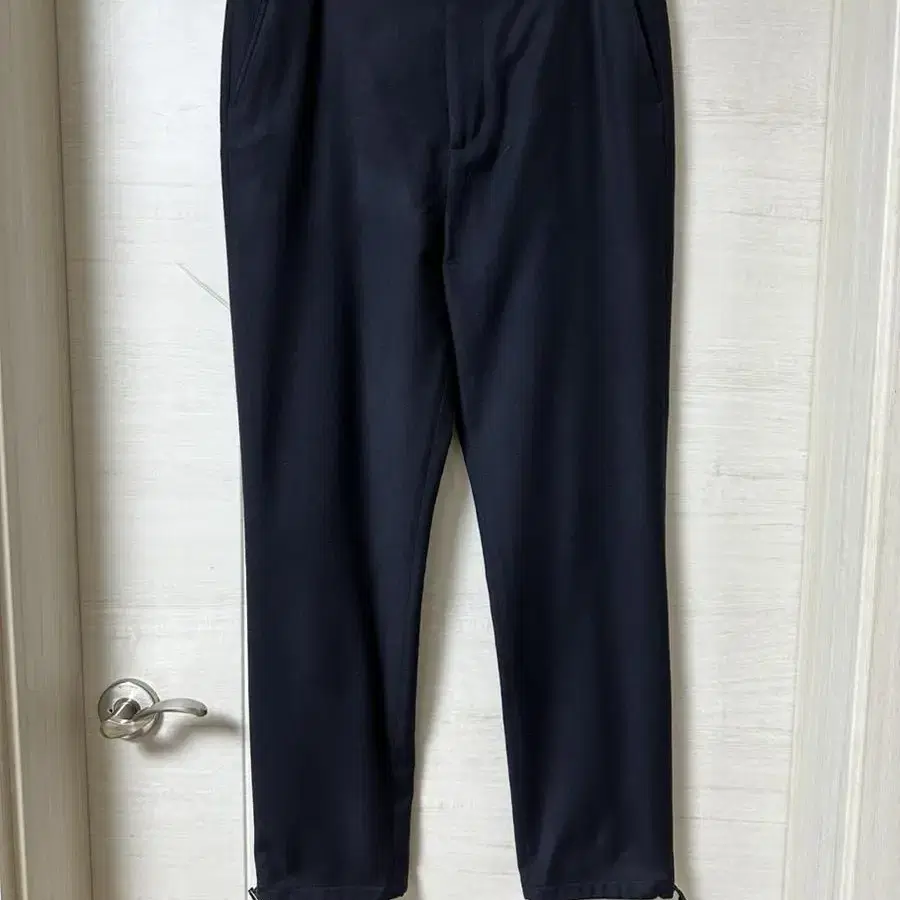 acne studios wool pace trouser dark navy