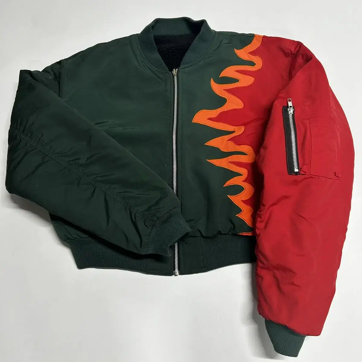 OyOy reversible cropped bomber jacket