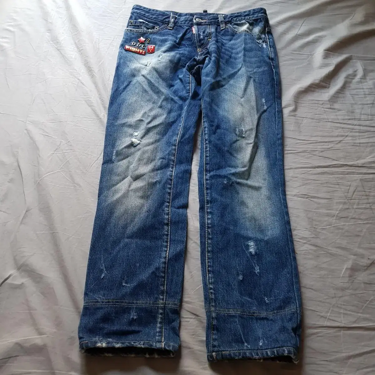 DSQUARED2 Badge Denim Pants made in Italy