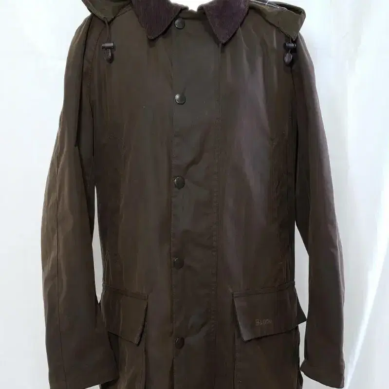 BARBOUR 바버 브리스톨 올리브+후드  S