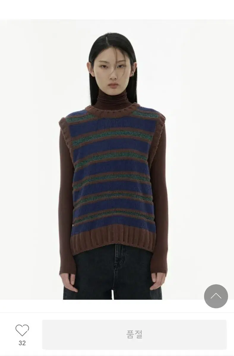 아모멘토 VELVETY STRIPED VEST