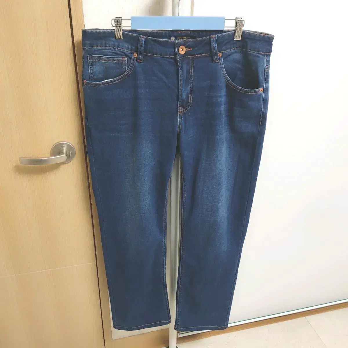 R201 Men's 38 Brushed Spandex Jeans Denim Pants