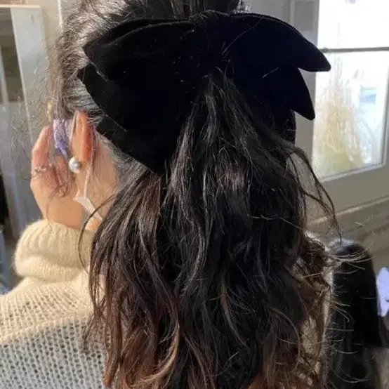 러브미몬스터 Velvet Ribbon Hair Pin