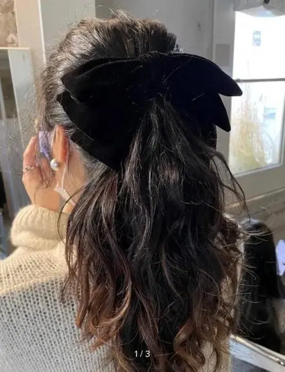 러브미몬스터 Velvet Ribbon Hair Pin