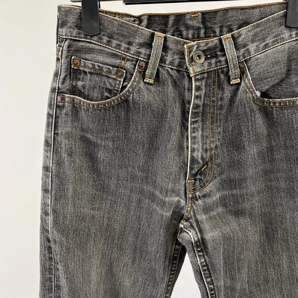 빈티지 Levi's 502 블랙 그레이 데님팬츠