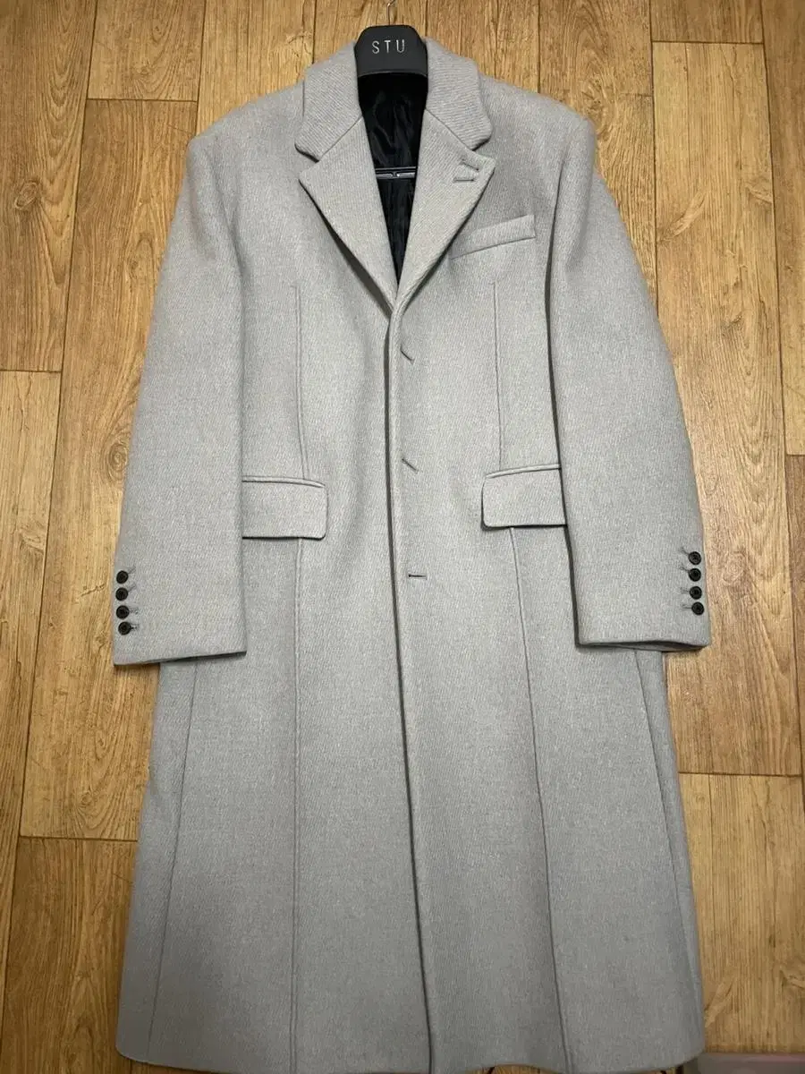 20 fw stu pintuck gray coat m