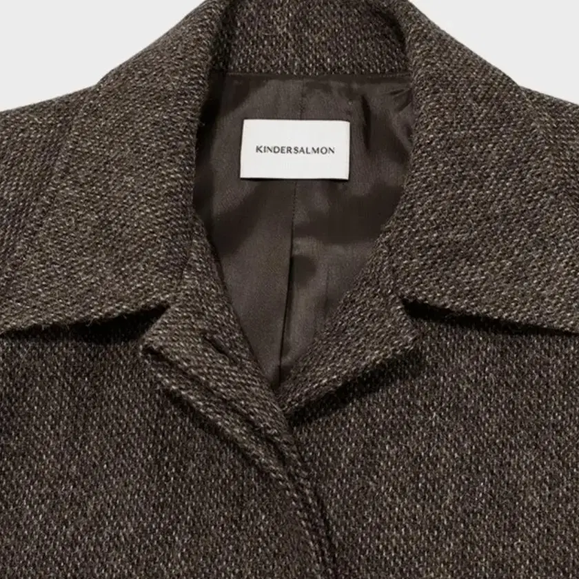 킨더살몬 코트 Scotchtweed Wool Single Coat