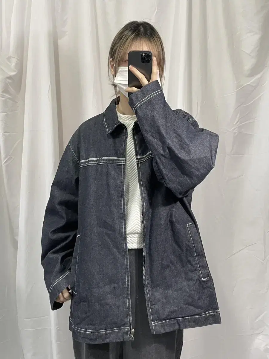 DDP Vintage Indigo Denim Jacket L