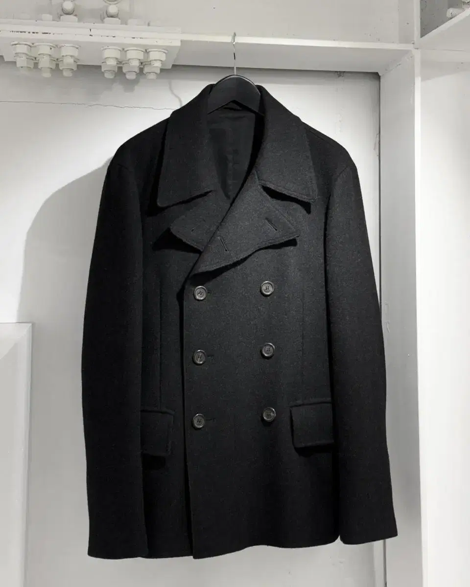 Prada Double Wool Peacoat