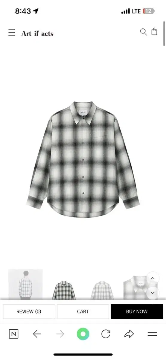 Artifacts Ombré Check Shirt