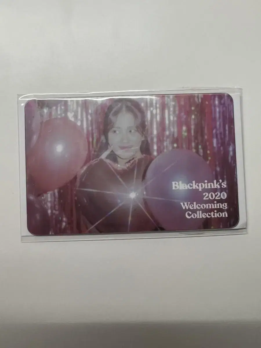 Black Pink jisoo Welcoming 2020 Transparent Photocard