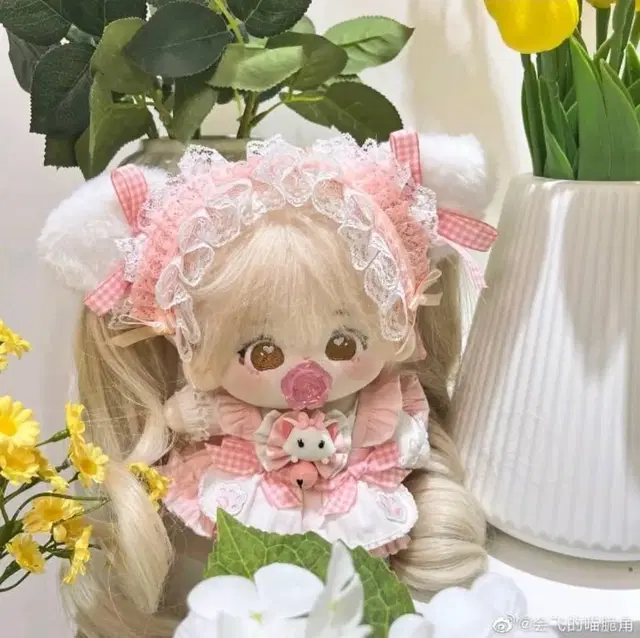 20cm 인형옷 고양이롤리타 화이트