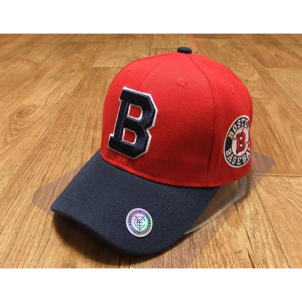 Boston B Logo Two-Tone Baseball Cap Ball Cap CEY-48