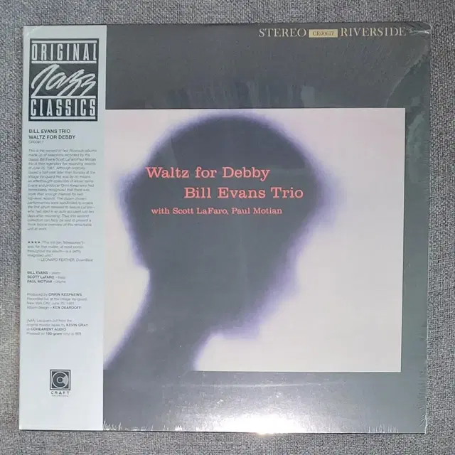 BILL EVANS TRIO - WALTZ FOR DEBBY LP