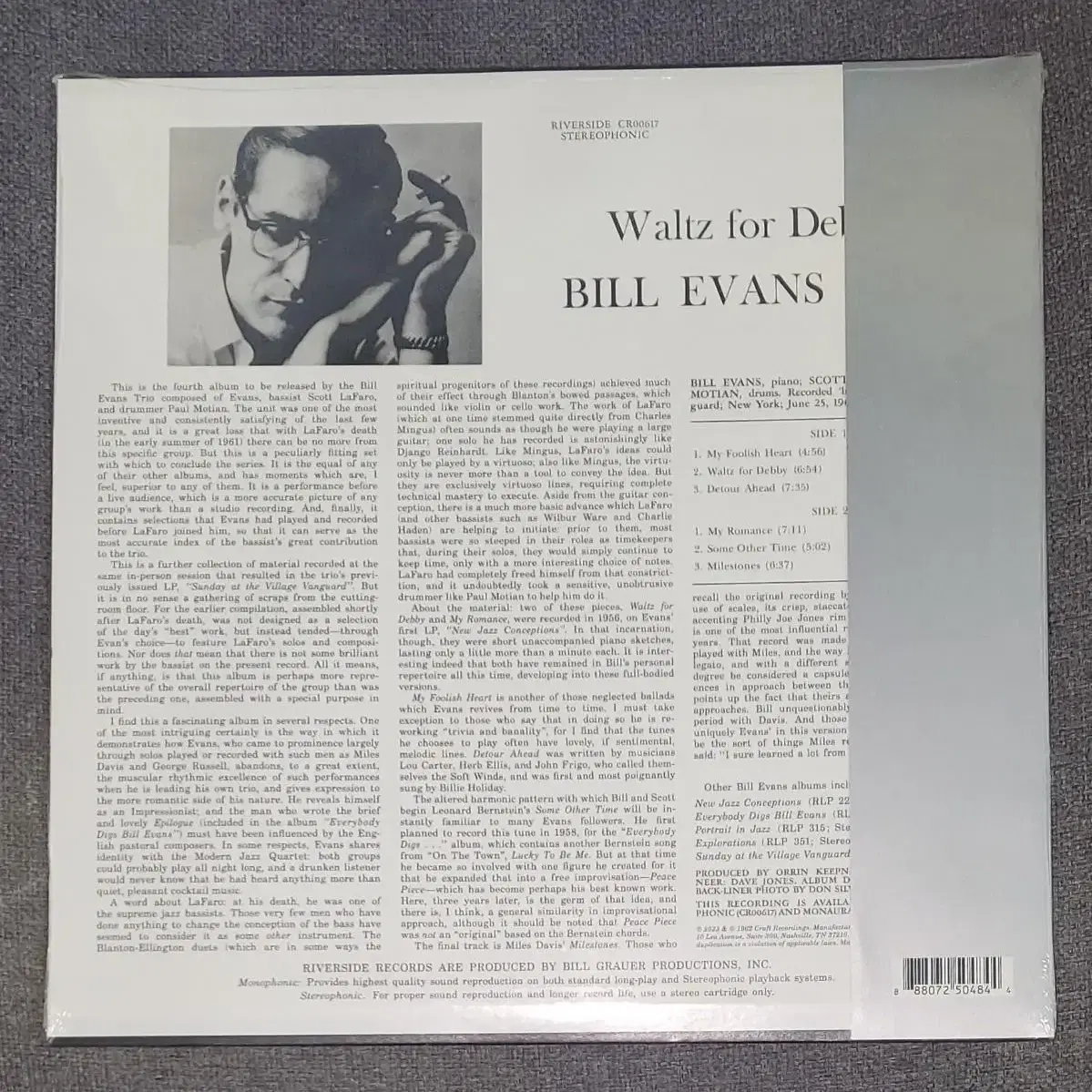 BILL EVANS TRIO - WALTZ FOR DEBBY LP