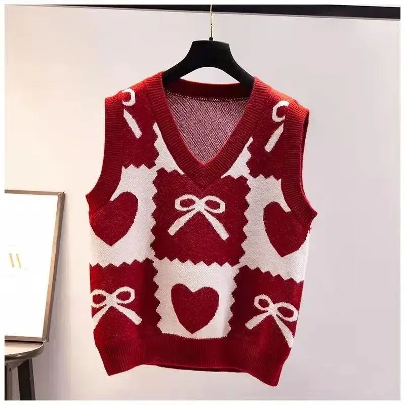 V-neck Women's Vest Knit