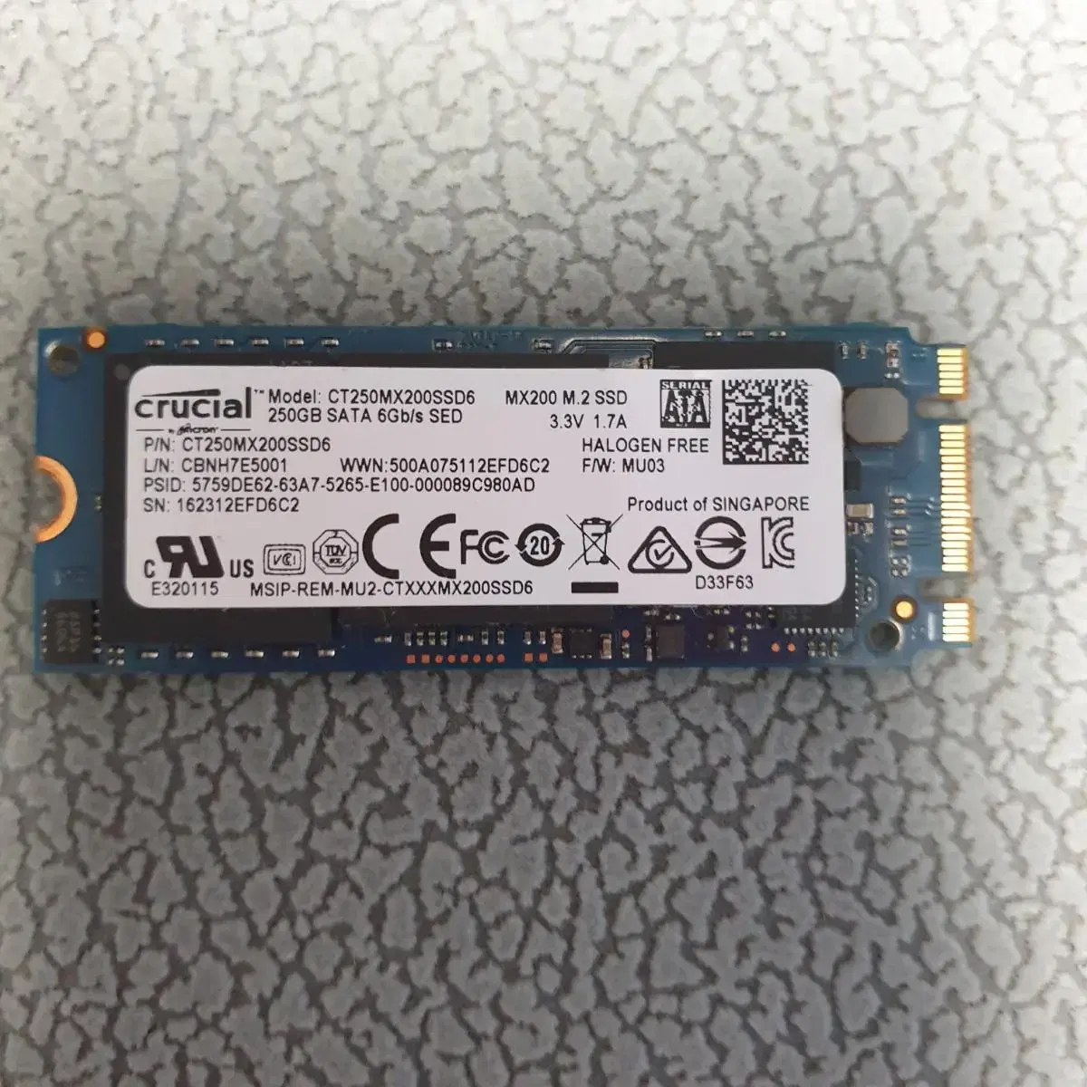 crucial mx200 ssd6 250gb