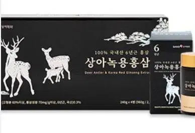 상아제약 녹용 홍삼정 선물세트 240g x 4개입