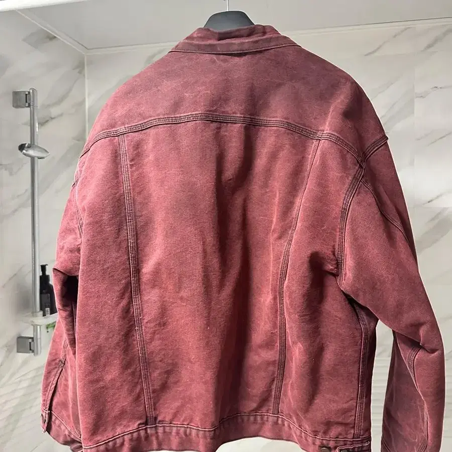 칼하트 빈티지 1994 denim jacket red wine xl